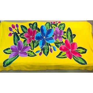 Wholesale Rayon Sarong Lava lava Hand Painted Beachwear for Summer
